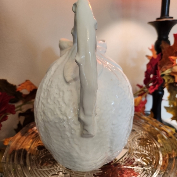 Vintage Italian Lemon-Shaped Ceramic Pitcher - Cabbageware Style 🍋🍋 Italy - Picture 7 of 9